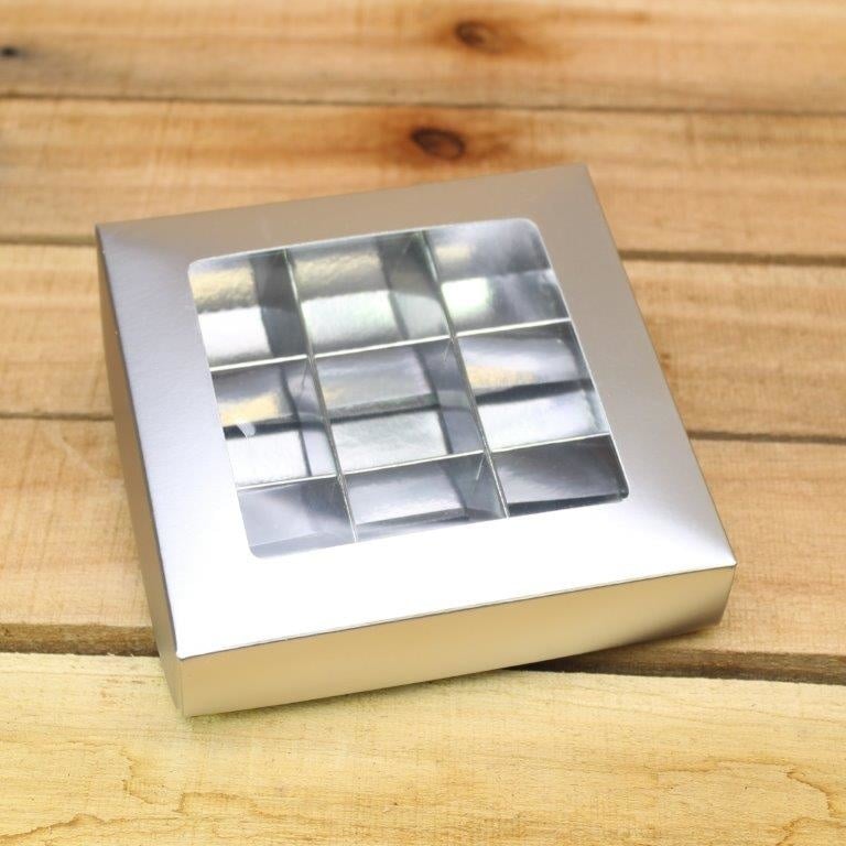Bonbon doosjes - Chocolade doosje - Zilver mat 113 - 24 stuks