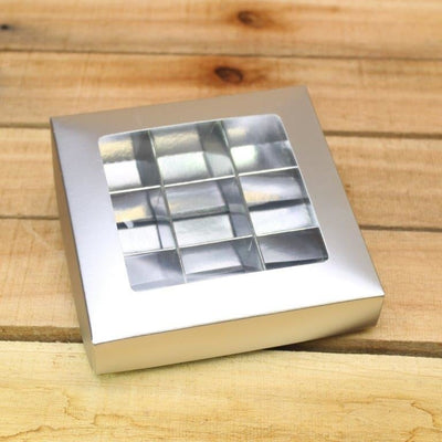 Bonbon doosjes - Chocolade doosje - Zilver mat 113 - 24 stuks