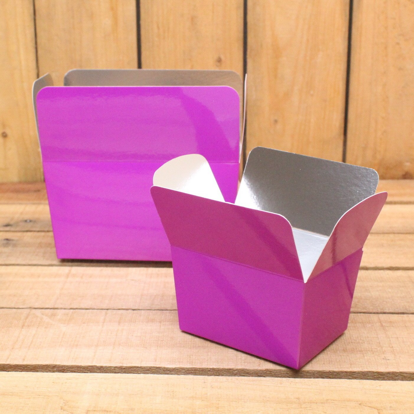 Bonbon doosjes - Chocolade doosje - Fuchsia 159 basic laag - 24 stuks