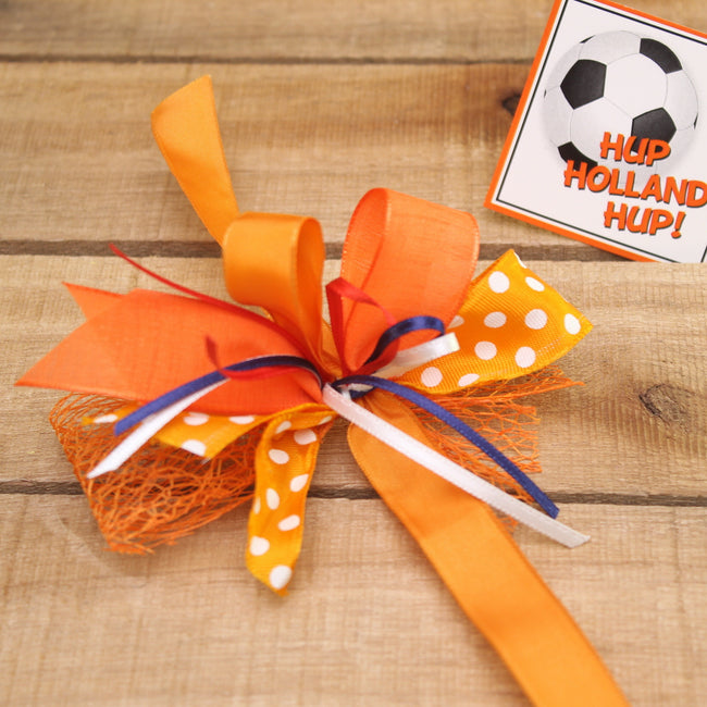 Bonbon doosjes - Chocolade doosje - Strik Oranje - 24 stuks