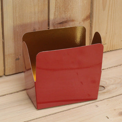 Bonbon doosjes - Chocolade doosje - Warm rood HOOG - 24 stuks
