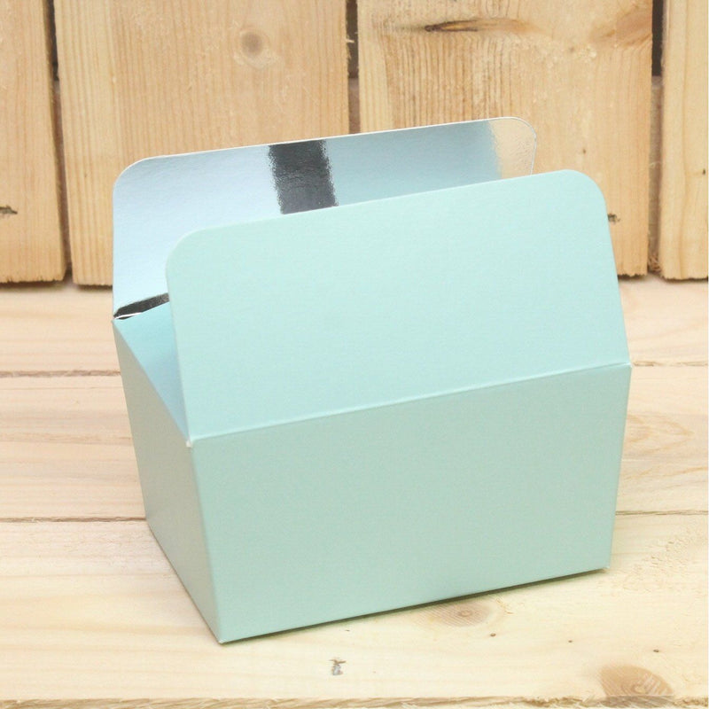 Bonbon doosjes - Chocolade doosje - Aqua LAAG - 24 stuks
