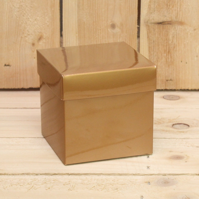 Bonbon doosjes - Chocolade doosje - Koper KUBUS - 24 stuks