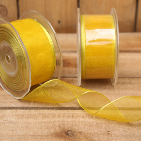 Bonbon doosjes - Chocolade doosje - Organza geel 603 - 1 stuks