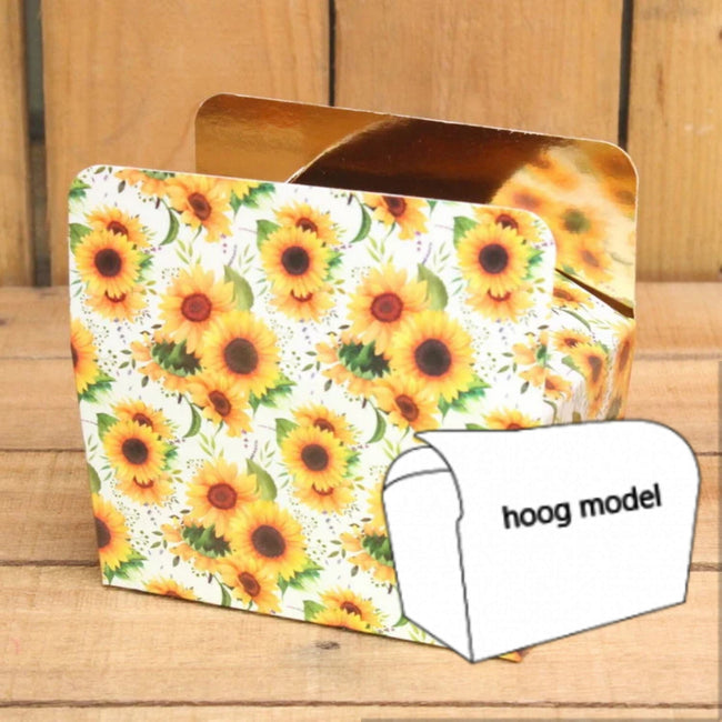 Bonbon doosjes - Chocolade doosje - Zonnebloem HOOG - 24 stuks