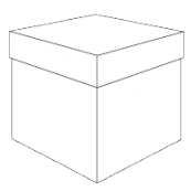 Bonbon doosjes - Chocolade doosje - Diverse kleuren basic kubus - 24 stuks