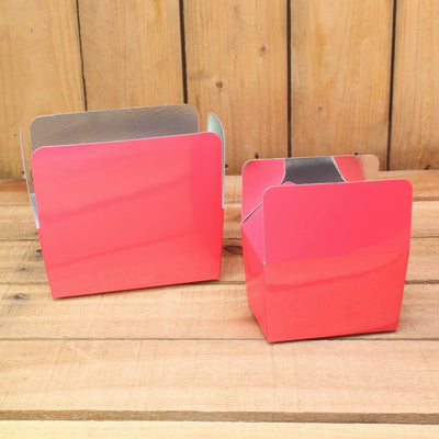 Bonbon doosjes - Chocolade doosje - Koraalrood 158 basic laag - 24 stuks