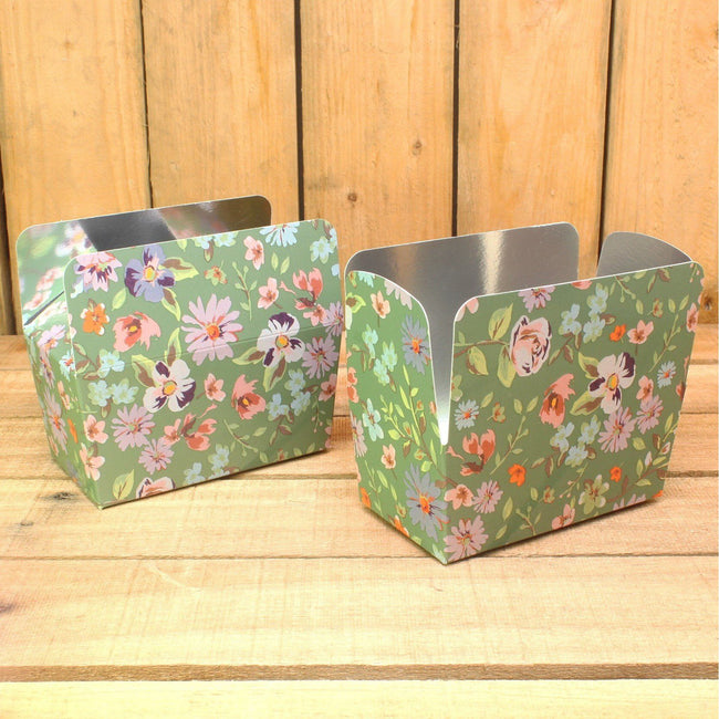 Bonbon doosjes - Chocolade doosje - Petit fleur groen - 12 stuks