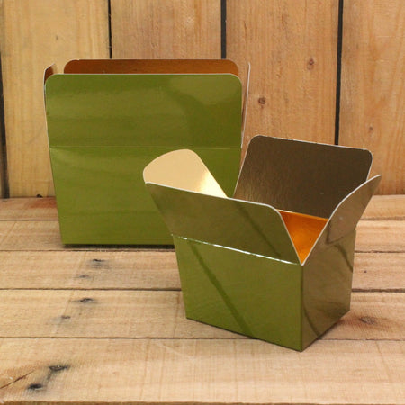 Bonbon doosjes - Chocolade doosje - Mosgroen 136 basic laag - 24 stuks