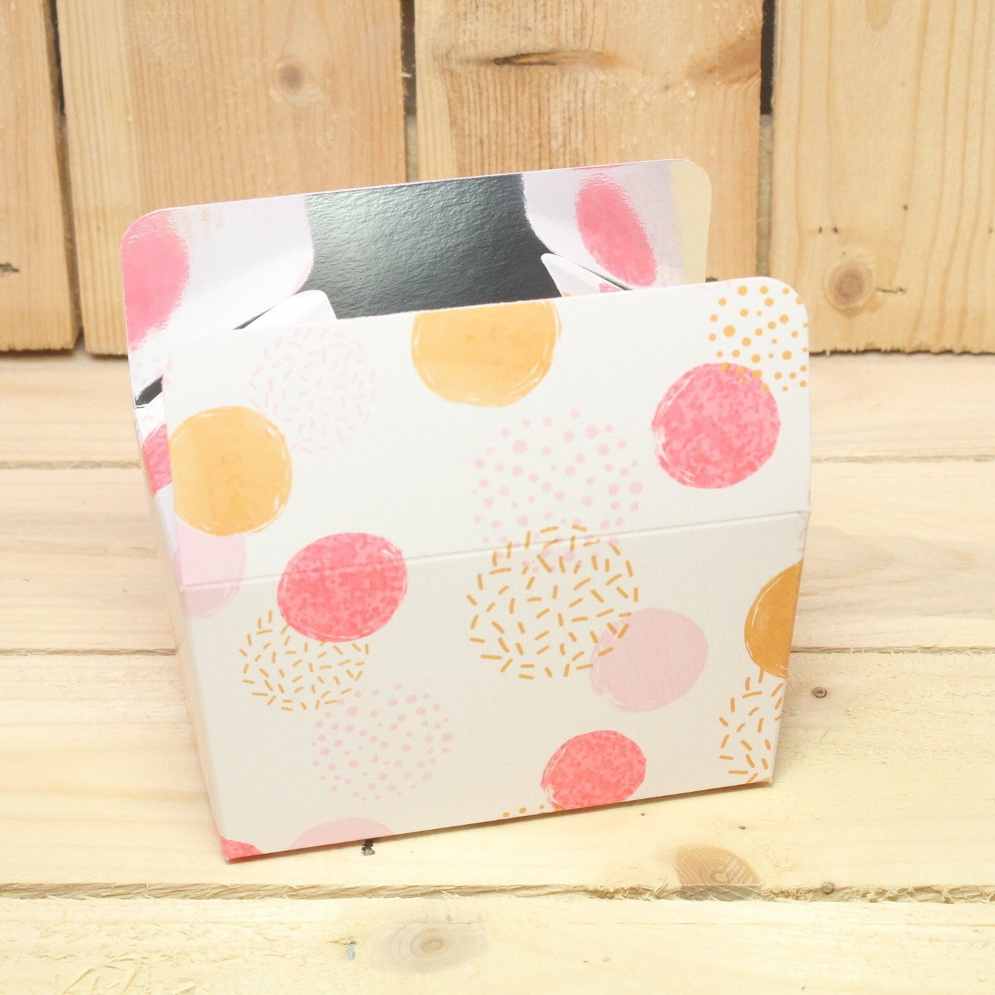 Bonbon doosjes - Chocolade doosje - Soft dot LAAG - 24 stuks