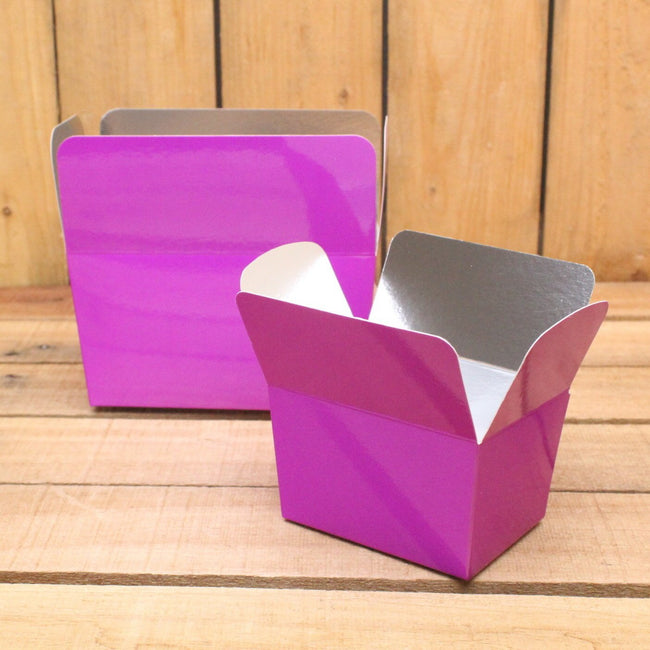 Bonbon doosjes - Chocolade doosje - Fuchsia 159 basic laag - 24 stuks