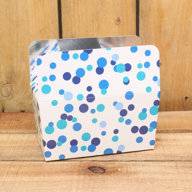 Bonbon doosjes - Chocolade doosje - Blue dot LAAG - 12 stuks
