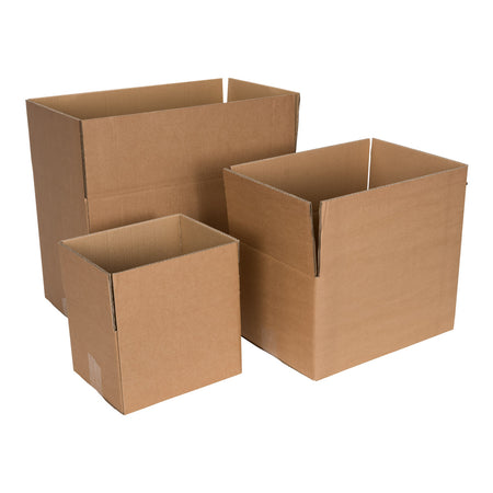Klika - Kartons einfach gewellt 150 x 150 x 150 mm braun | 30 Stück
