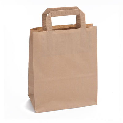 Klika - Papiertragetaschen braun 320 x 140 x 420 mm 80 Gramm/m2