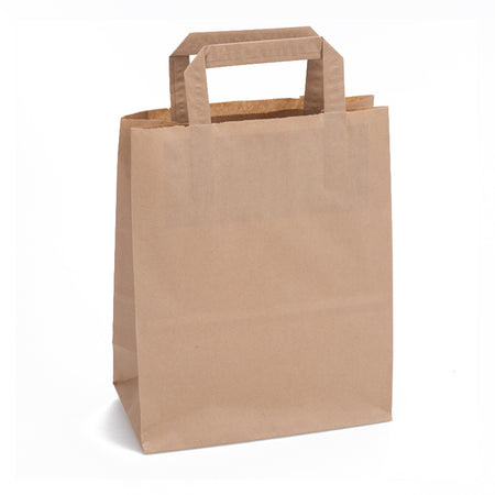 Klika - Papiertragetaschen braun 220 x 100 x 280 mm 70 Gramm/m2