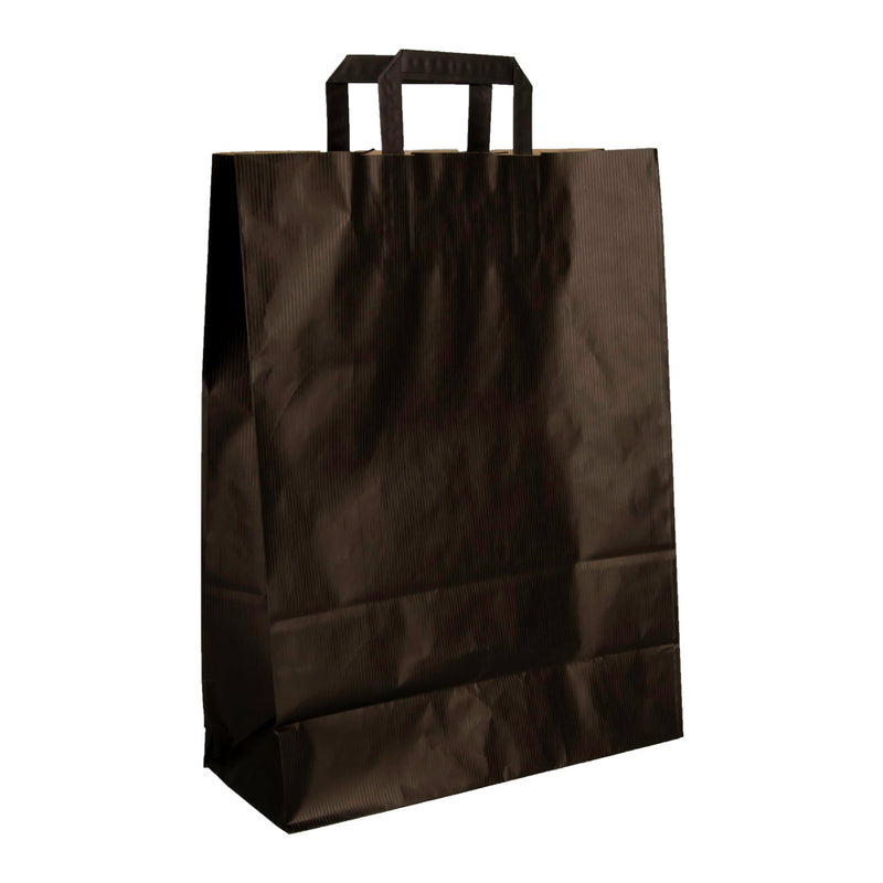 Klika - Papiertragetaschen schwarz 320 x 140 x 420 mm 80 Gramm/m2