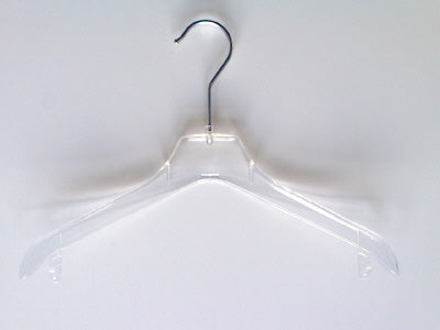Klika - Kleiderbügel transp gebogen 44cm 130 Stück