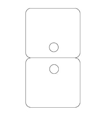 Klika - Byoux-Karte Typ 22 BxH 60x110 mm 10 Stück