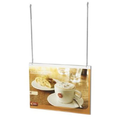 Klika - Acryl-U-Halter A4 horizontal mit 2 Löchern 30 Stück