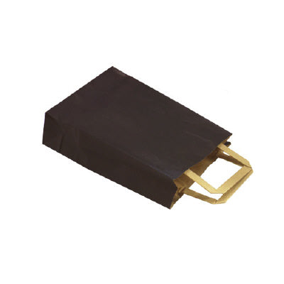 Klika - Tragetaschen schwarz Kraft 22/11x36 250 Stück 2 Stück