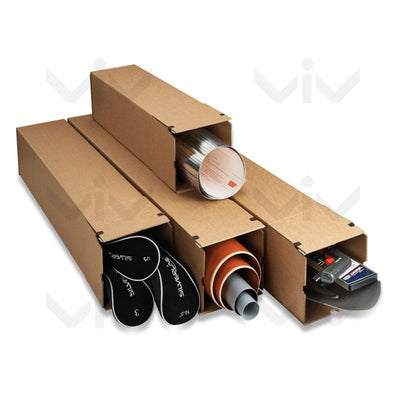Klika - Längliche Box Single Wave 715 x 105 x 105 mm braun | 10 Stück