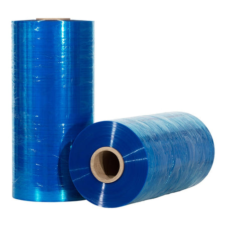 Klika – Maschinenverpackungsfolie, 23 Mikron, 50 cm x 1558 Meter, 250 % vorgestreckt, blau, Lebensmittelqualität