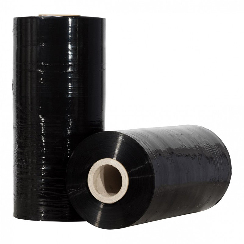Klika - Maschinenverpackungsfolie 20 Mikron 50 cm x 1600 Meter 250 % vorgestreckt schwarz