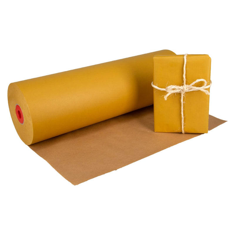 Klika - Kraftpapier auf Rolle 59 cm x 400 Meter 50 Gramm/m2 ockergelb