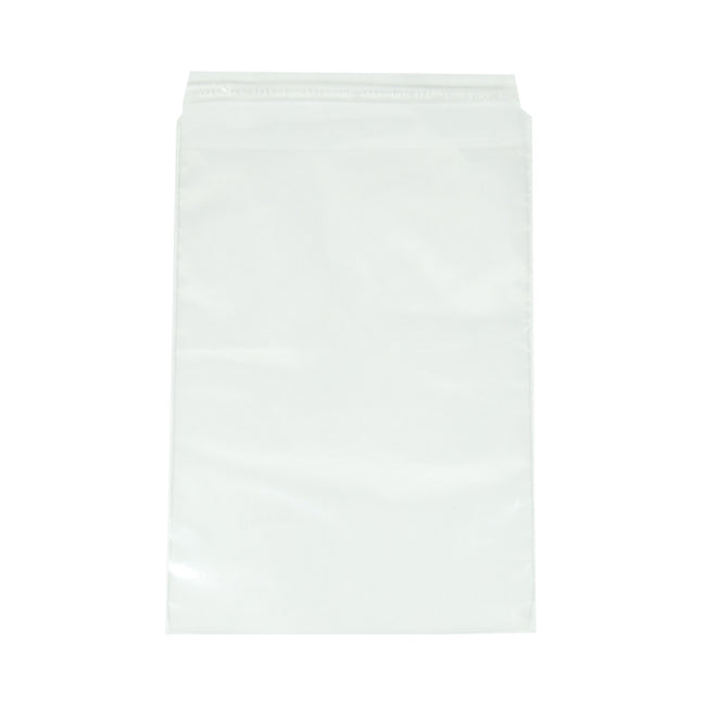 Klika - Plastiktüten mit Klebestreifen (PE) 245 x 350 + 50 mm 50 Mikron