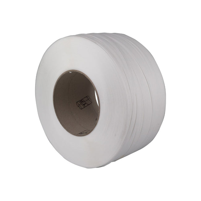 Klika - PP-Band 9 mm x 055 mm 4000 Meter weiß (Rollenkern 200 mm)