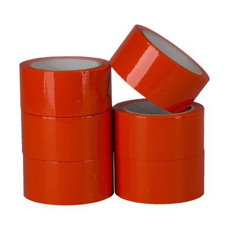 Klika - PP-Acryl e geräuscharm 28 Mikron 50 mm x 66 Meter orange | 6 Stück