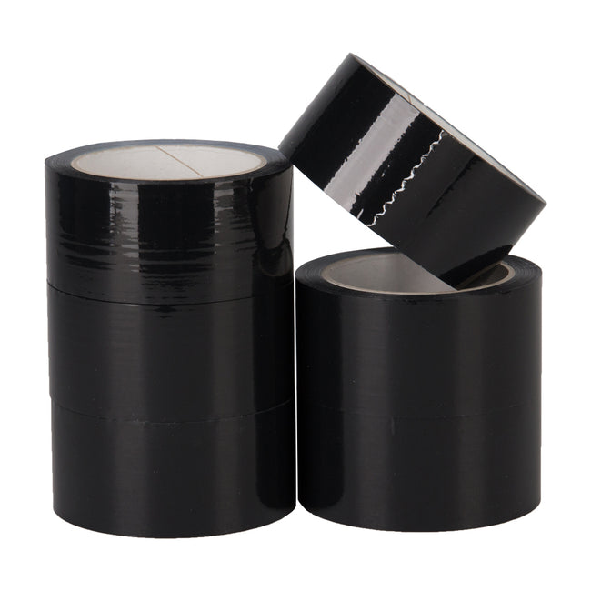 Klika - PP-Acryl e geräuscharm 28 Mikron 50 mm x 66 Meter schwarz | 6 Stück