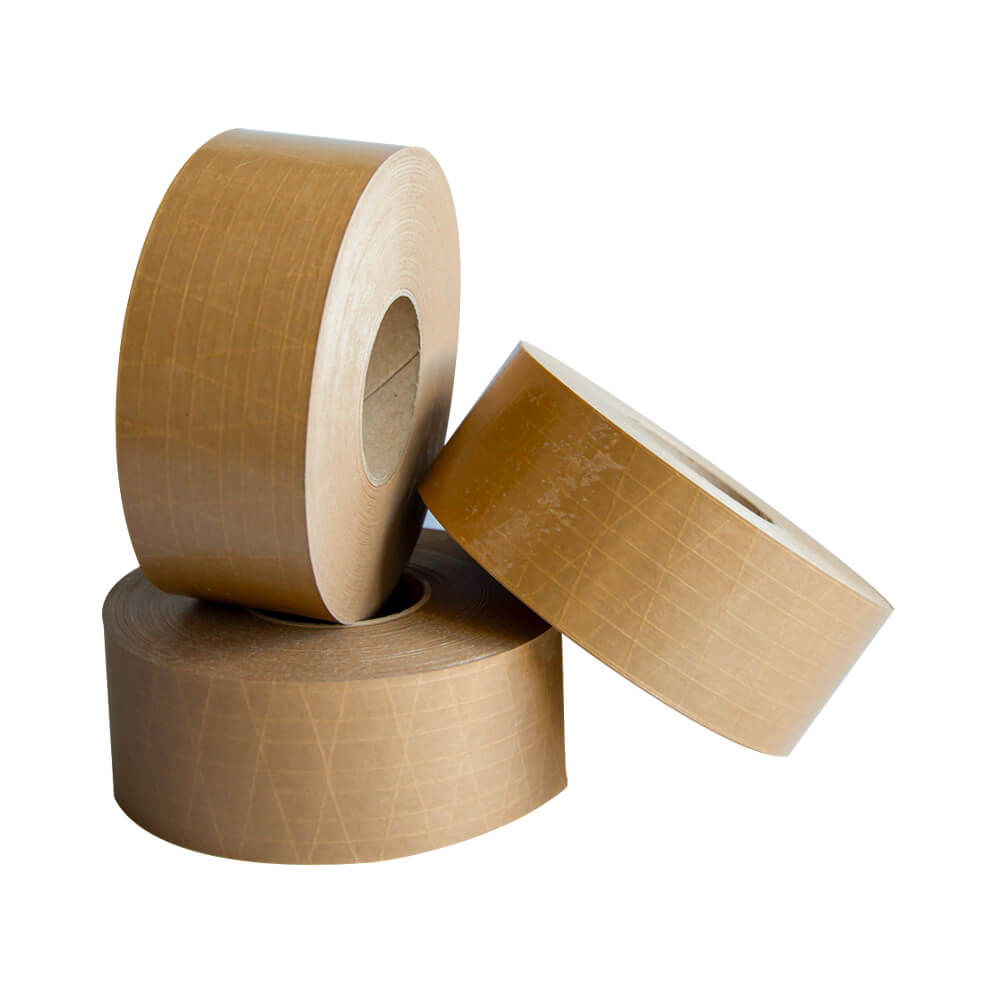 Klika - Papierklebeband verstärkt 70 mm x 150 Meter braun (nicht selbstklebend)
