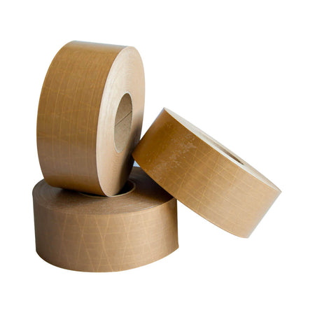 Klika - Papierklebeband verstärkt 70 mm x 150 Meter braun (nicht selbstklebend)