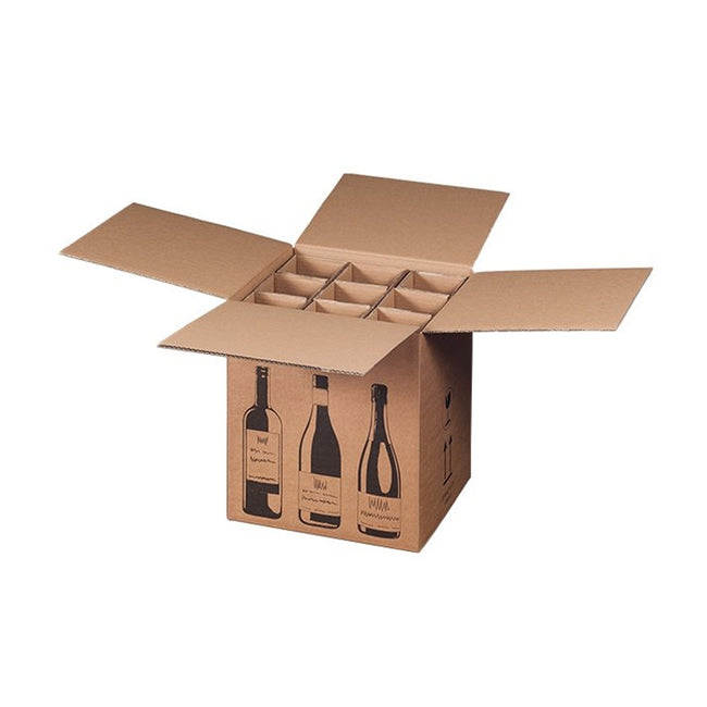 Klika - Flaschenversandkarton für 9 Flaschen 316 x 305 x 368 mm | 5 Stück
