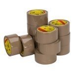 NAR - Pvc e () 32 Mikron 50 mm x 66 Meter braun | 6 Stück