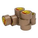NAR - PP-Acryl e geräuscharm () 32 Mikron 50 mm x 66 Meter braun | 6 Stück