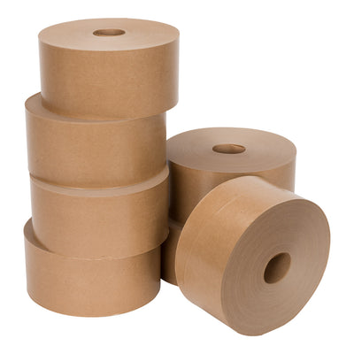 Klika - Papierklebeband 70 mm x 200 Meter braun (nicht selbstklebend) | 3 Stück