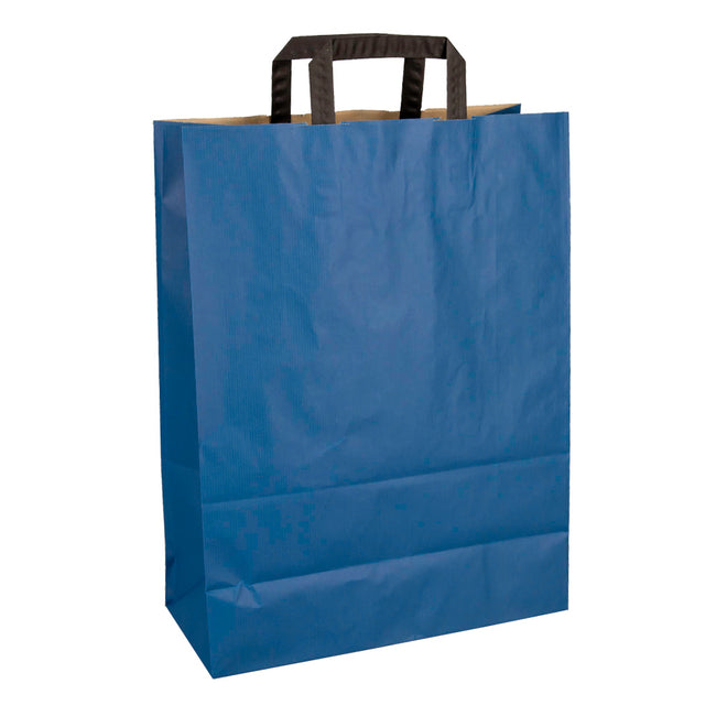 Klika - Papiertragetaschen dunkelblau 320 x 140 x 420 mm 80 Gramm/m2
