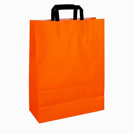 Klika - Papiertragetaschen orange 320 x 140 x 420 mm 80 Gramm/m2