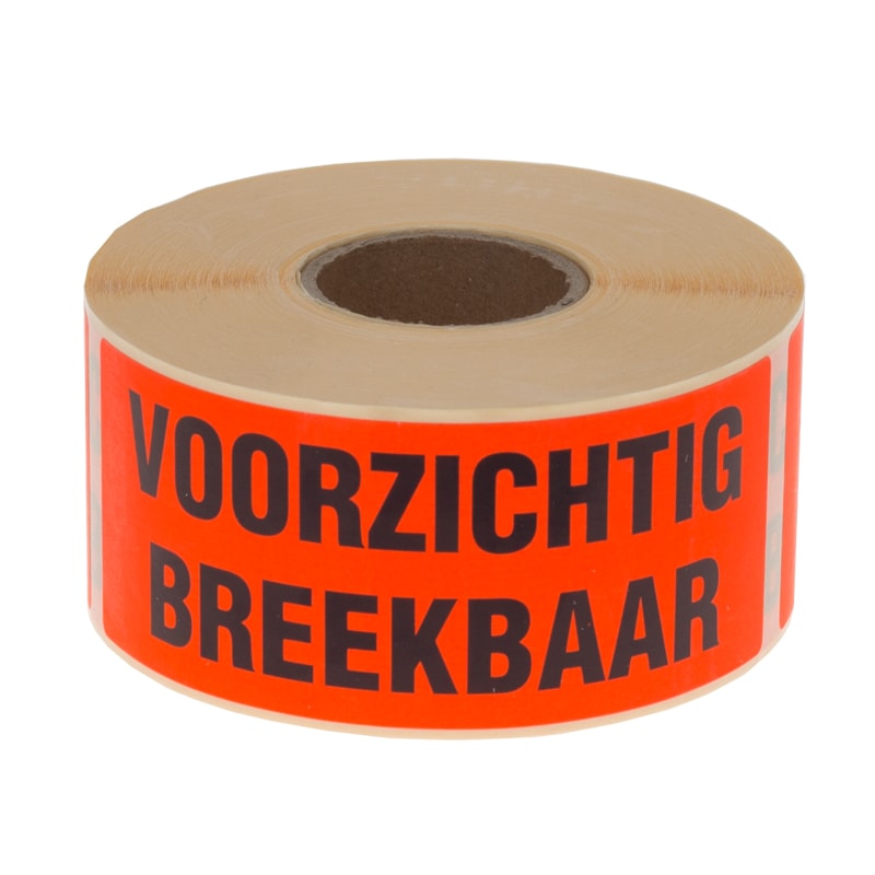 Klika - Etiketten „sanft zerbrechlich“ 50 x 130 mm 500 Stück pro Rolle