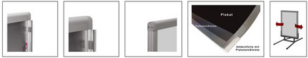 Klika - Gehwegschild WINDTER 50x70cm ALU-prof